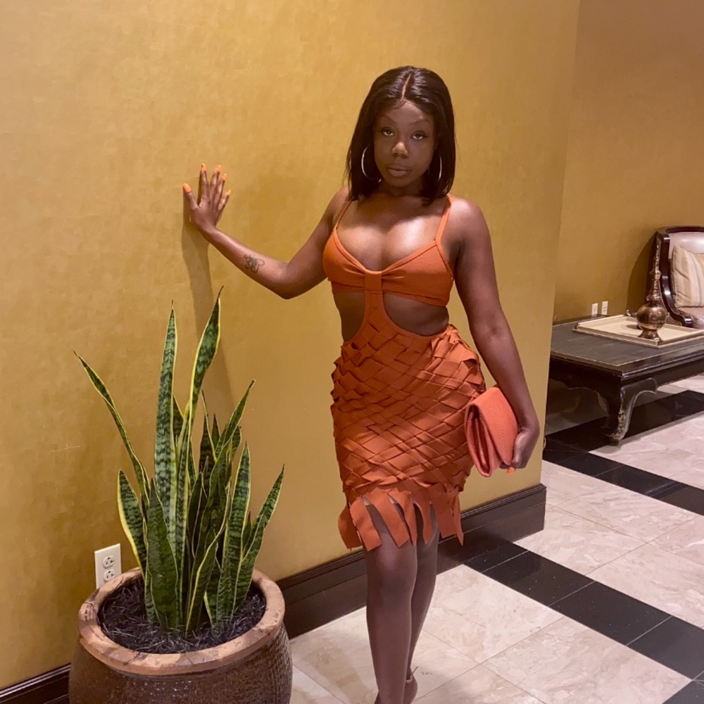 This sexy cut out midi dress is sure to turn heads
